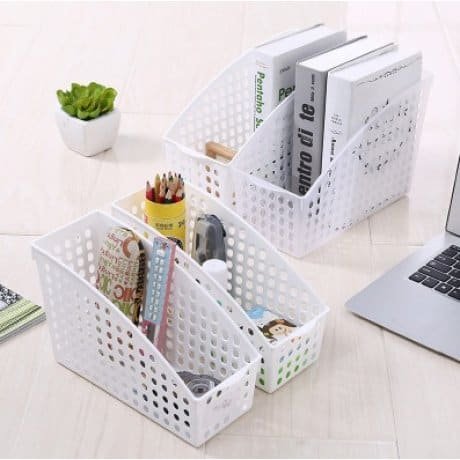 27X16CM CANASTO PVC BLANCO MULTIUSO