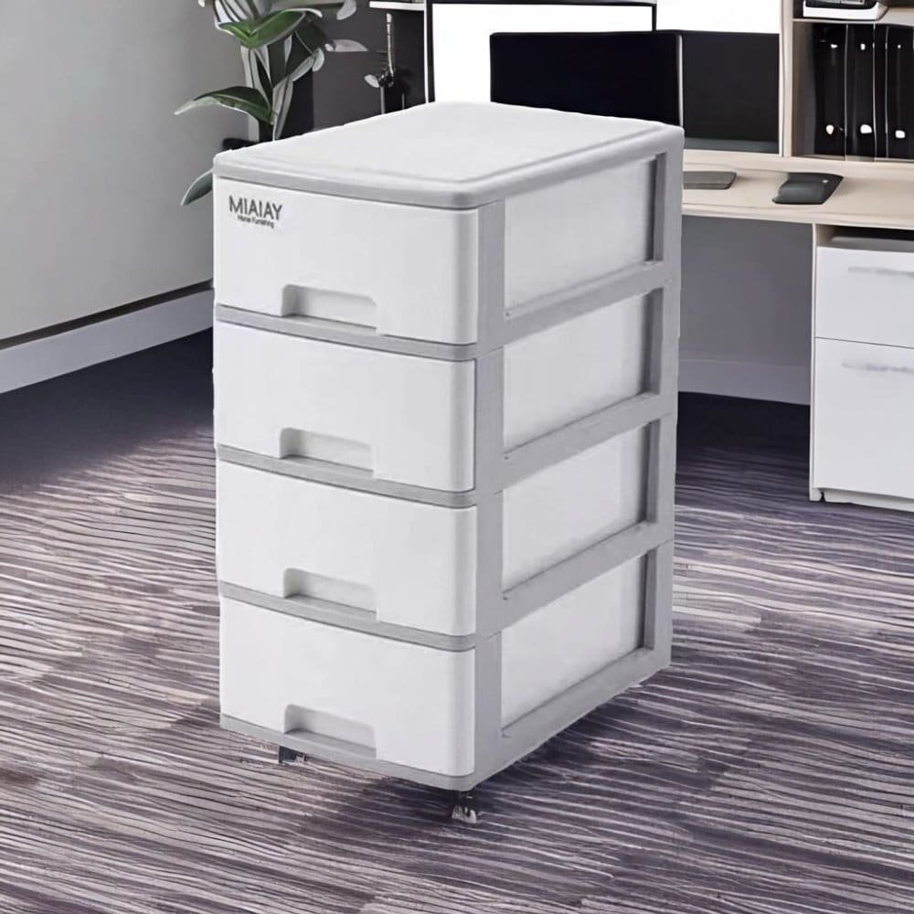 27X18X36CM CAJONERA PVC 4 CAJONES