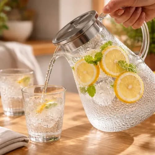 1800ML JARRA VIDRIO C/ 4 VASOS