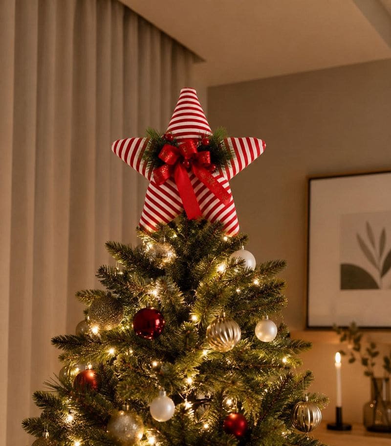 ADORNO NAVIDAD PUNTAL ESTRELLA 30CM