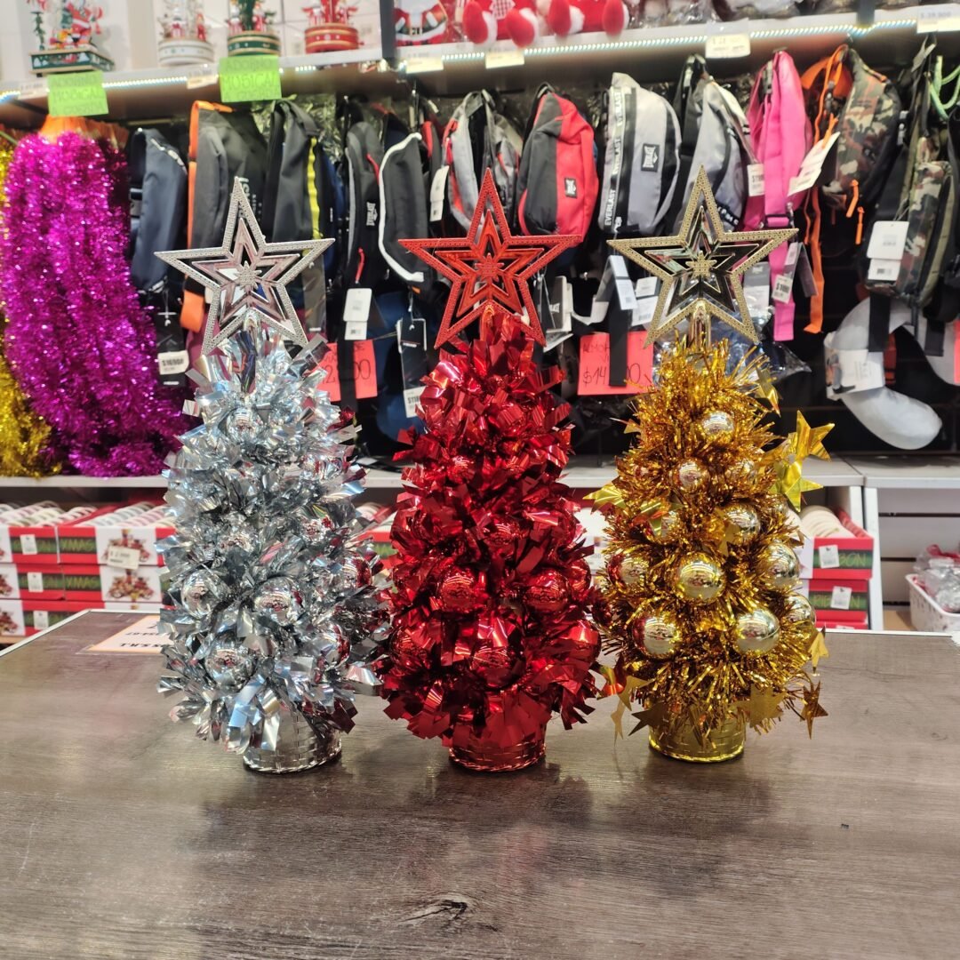 ARBOL DE MESA CON BOLAS 25CM